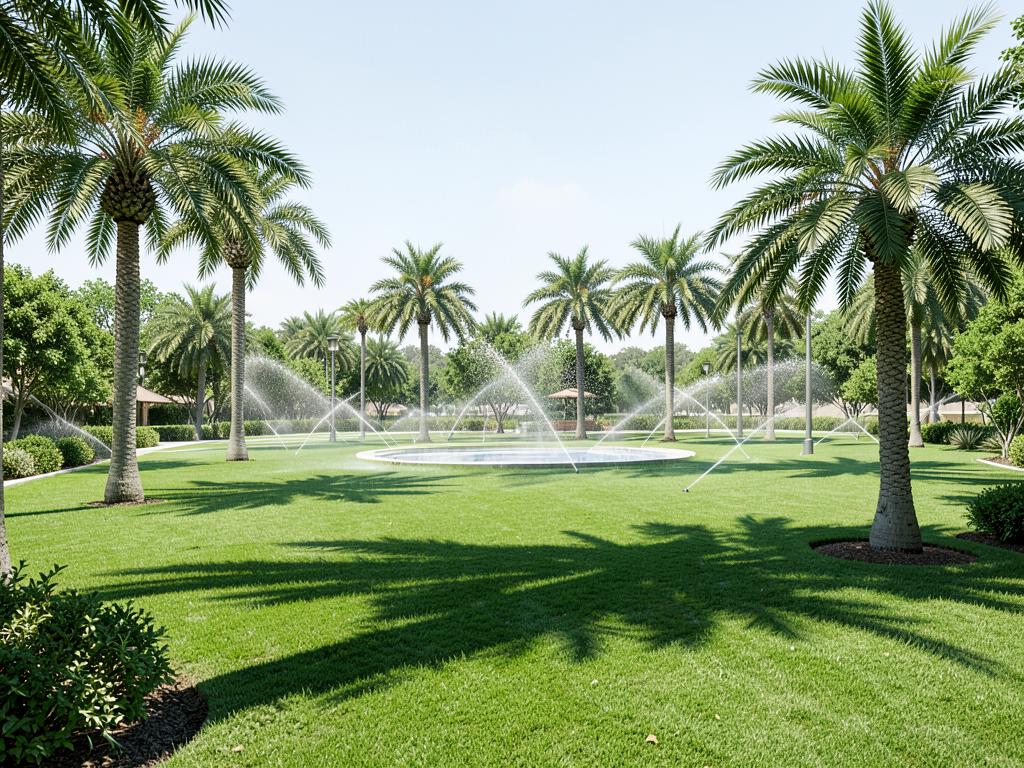 Green area landscaping